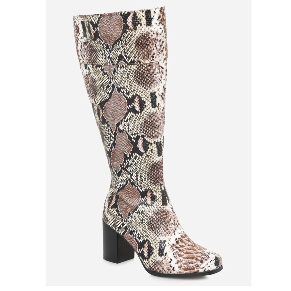 Wide Calf Snake Boot